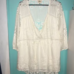 Ivory lace blouse